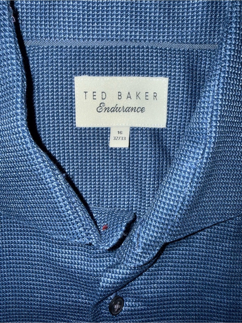 Ted Baker Endurance Textured Light Blue Polo